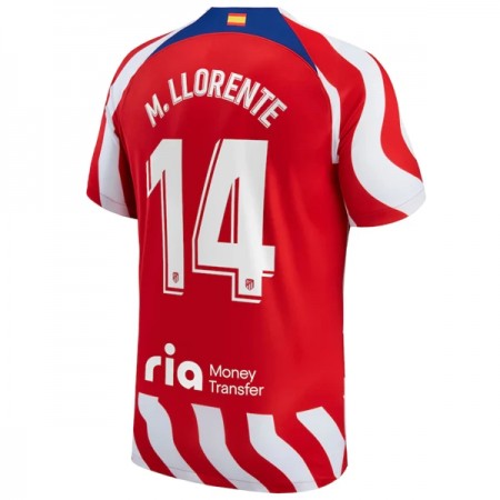 Goedkope Atlético Madrid M. Llorente 14 Thuisshirt 2022-23 Goedkope Atlético Madrid M. Llorente 14 Thuisshirt 2022-23